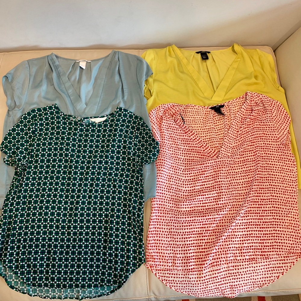 Lot of 4 H&M, VGUC tops size 6-8